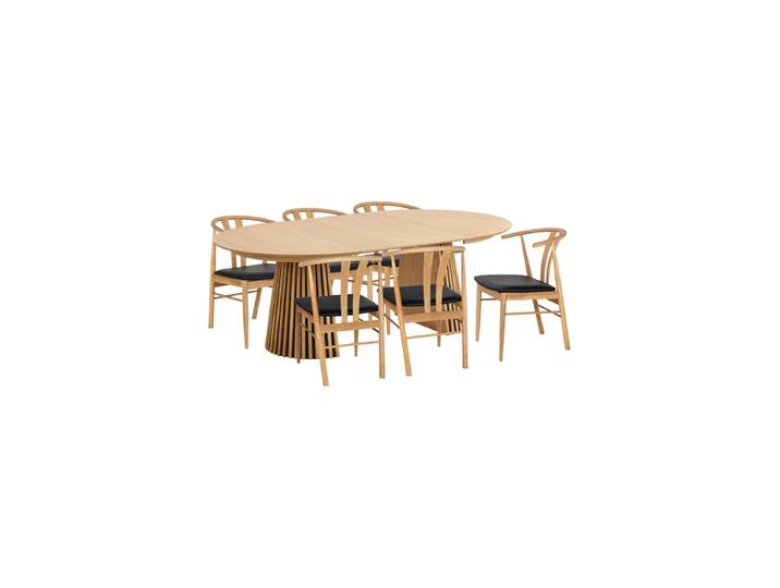 7-teiliges Design Esszimmer-Set „Osakka & Artenara“ Nordic Living