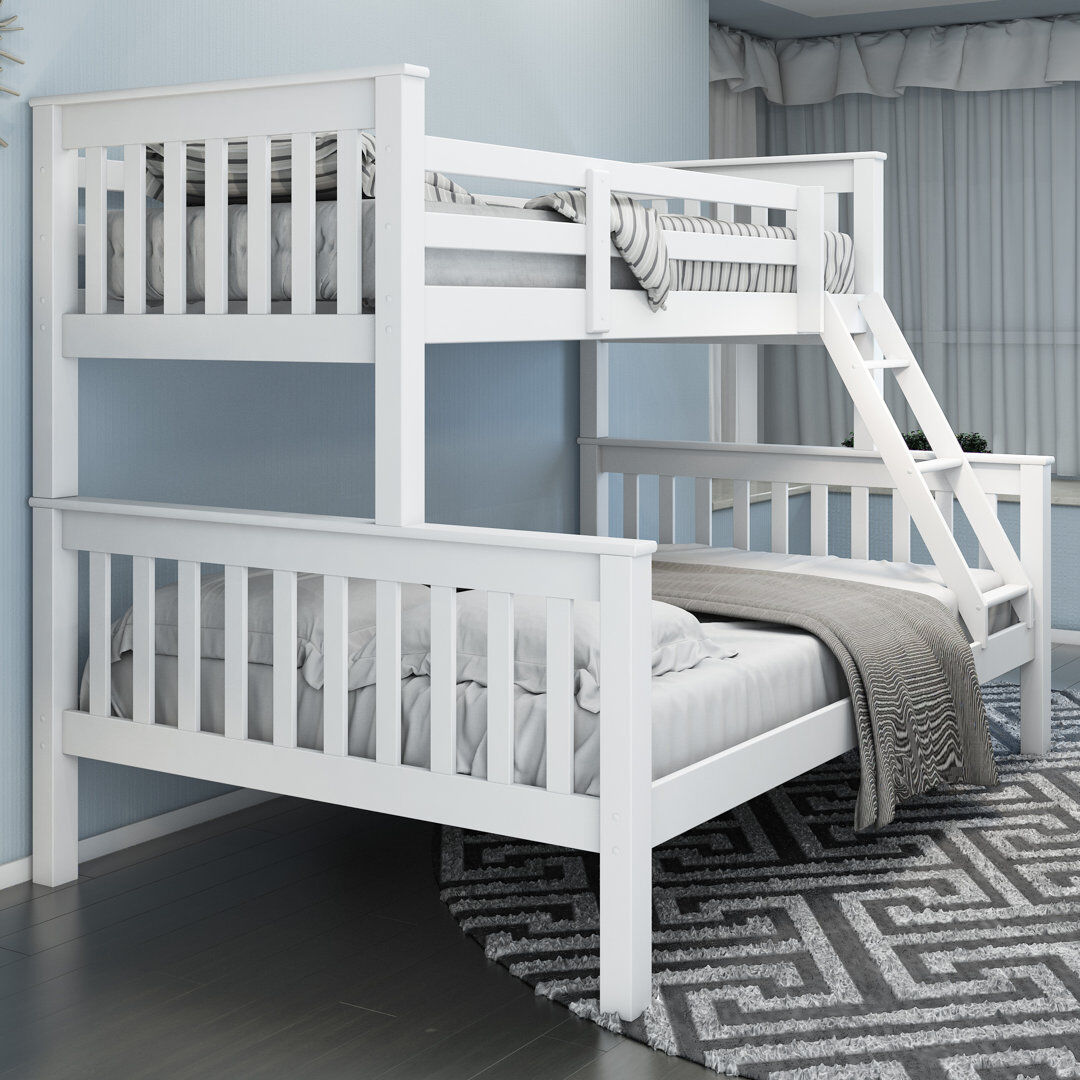 Mack + Milo Fontenot Bunk Bed White UK Single - DE 90 x 190 cm;UK Double - DE 135 x 190 cm