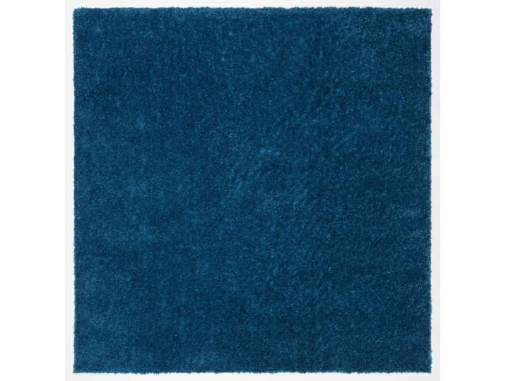 Tapis shag en polypropylène bleu, 236 x 236 cm