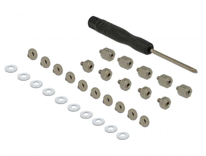 Delock ﻿Befestigungsset 31-teilig für M.2 SSD / Modul 18288