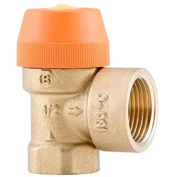 Barberi Sicherheitsventil für Primärkreislauf von thermischen Solaranlagen, 6 bar G 1/2'' IG-G 3/4'' IG