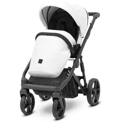 Kunert, Kinderwagen, Arizo 2in1 Öko-Leder Kinderwagen in Weiss – Umweltfreundlich und komfortabel