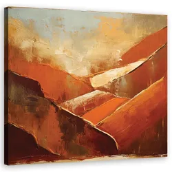 WANDBILD orange abstraktion