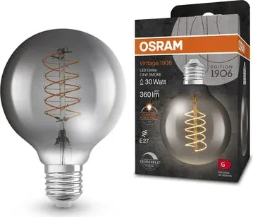 OSRAM dimmbare Vintage-LED-Lampe E27 7,8 W GLOBE, warmweiß