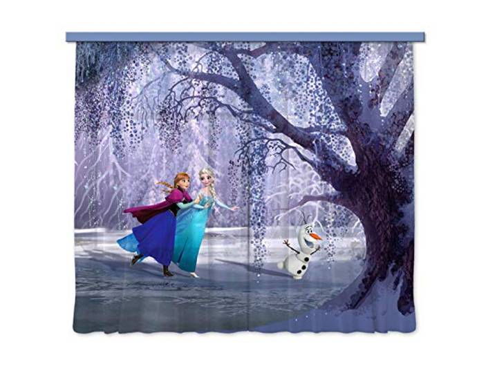 AG Design FCS xl 4300 Rideau voilage pour chambre d'enfant - Reine des neiges