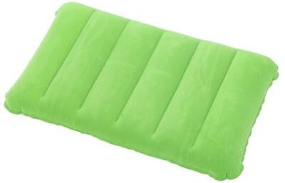 Uplifted Goods Inflatable Travel Neck Pillow With Detachable Cover For Camping Business Trips green