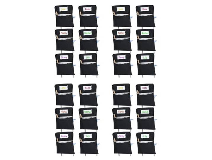 Wudhgslc Stuhl-Aufbewahrungstasche 41x50 cm – 24 Stuhltaschen langlebig. Stuhl-Aufbewahrungstasche – Waschbar, robust und langlebig, ideal für täglichen Klassenzimmer-Einsatz im Schulalltag