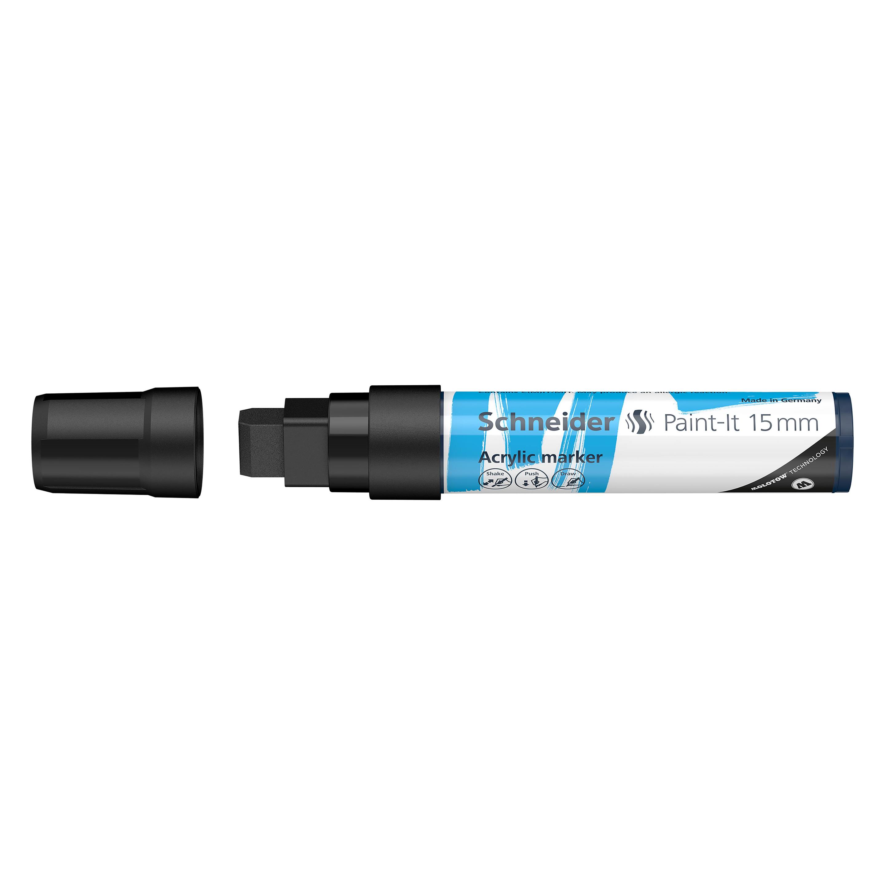 Schneider Acrylmarker Paint-It 330 15mm schwarz (1x) (120301)