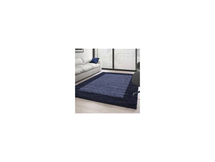 Tapis Shaggy - AYYILDIZ - 300x400 cm - Bleu - Pile longue - Rectangulaire