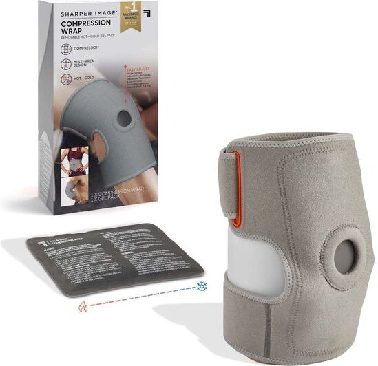SHARPER IMAGE Hot & Cold Compression Wrap - Grey