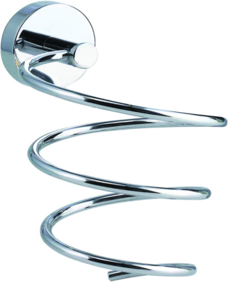 Nie wieder Bohren nwb Föhnhalter Pro 020 P02440 chrom, mit Befestigungstechnik zum Kleben