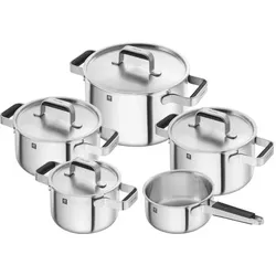 Zwilling Topfset Pure 5tlg. Edelstahl Silber