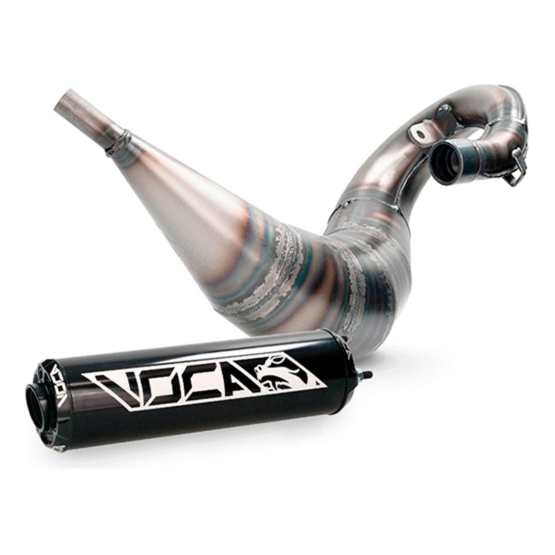 Voca Racing Pot d’échappement VOCA Cross Rookie 50/70cc alu noir Rieju MRT50