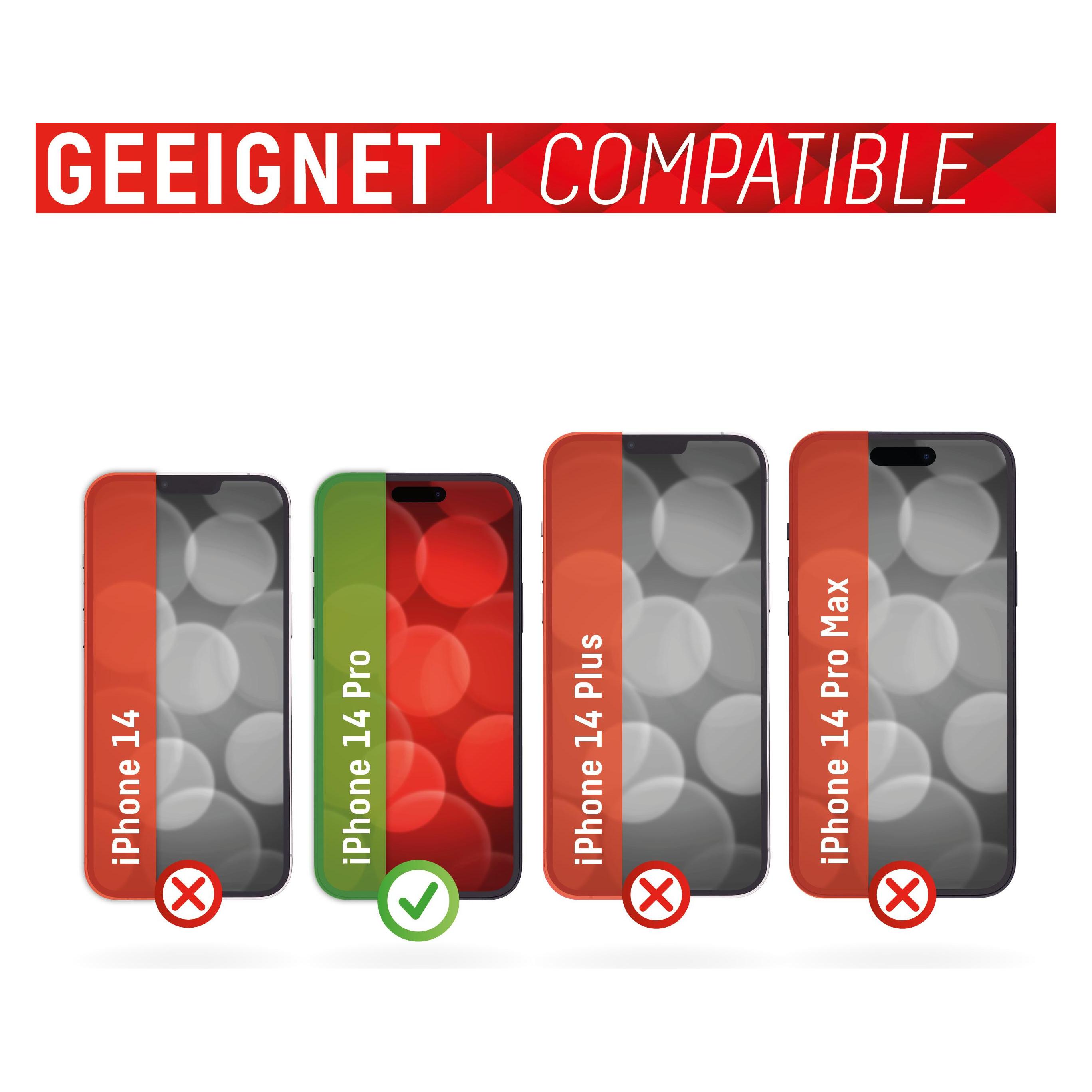 Displex Real Glass, 2D Panzerglas (1 Stk., Apple iPhone 14 Pro) (01699)