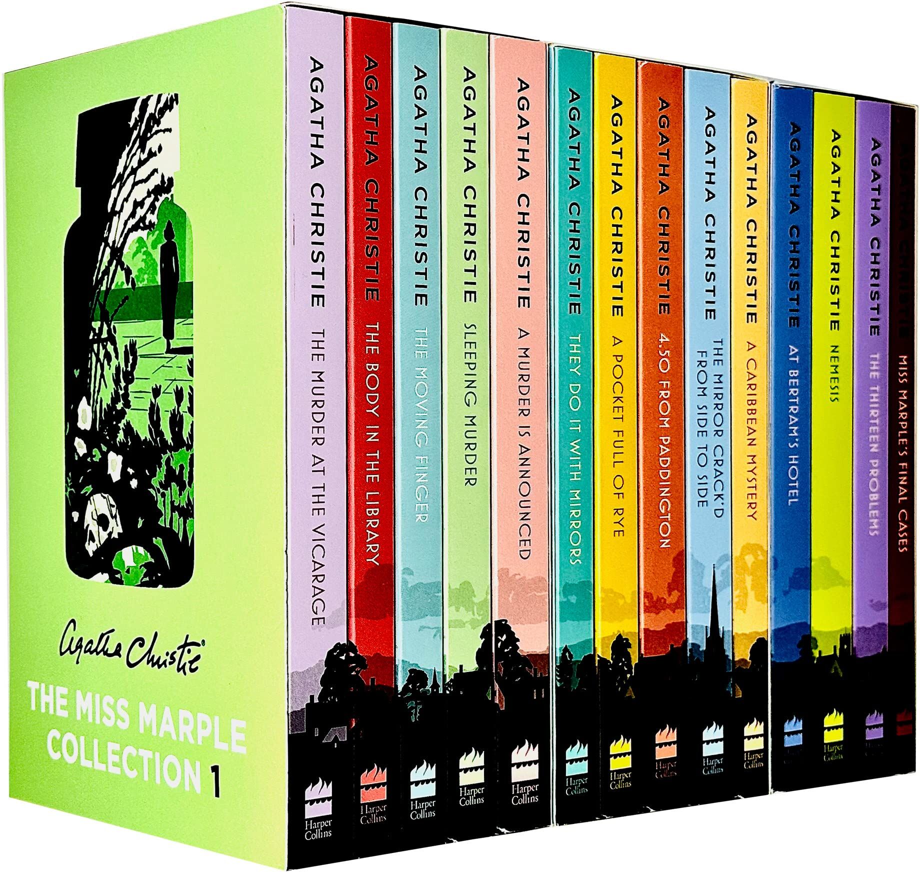 HARPERCOLLINS Miss Marple Complete Mysteries Series Books 1–14 Collection Set by Agatha Christie – Complete Classic Detective Mystery Collection