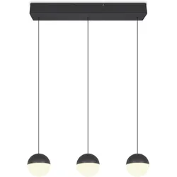 LED-Hängeleuchte Sestine Schwarz matt max. 3x5 Watt