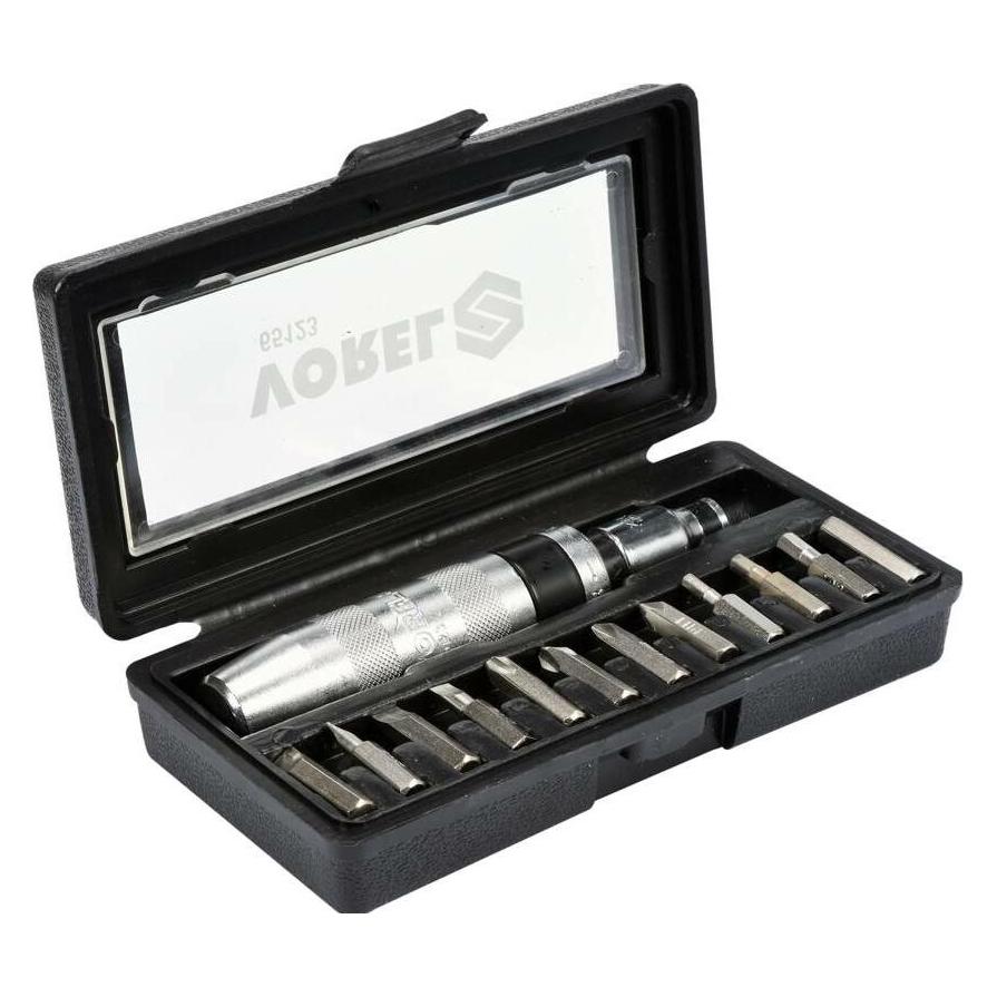 Toya VOREL SCHLAGSCHRAUBER CHROM + 12 BITS 65123 (Innensechskant, Schlitz) (65123)