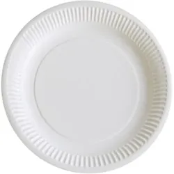 PAPSTAR Einwegteller Papier 230 mm Weiß 100 Stück