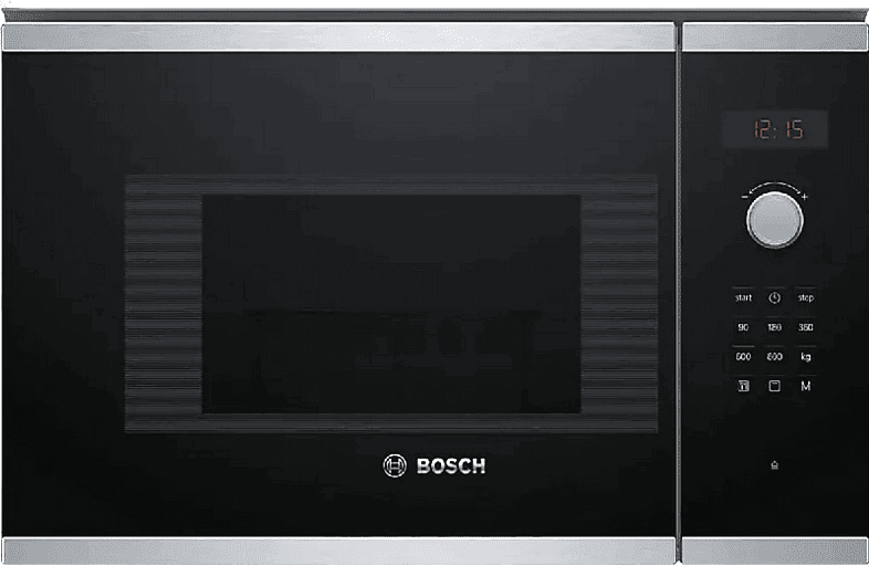 REACONDICIONADO Seminuevo Muy bueno Microondas integrable - Bosch BEL523MS0, 800W, 20 L, Grill, Acero inoxidable