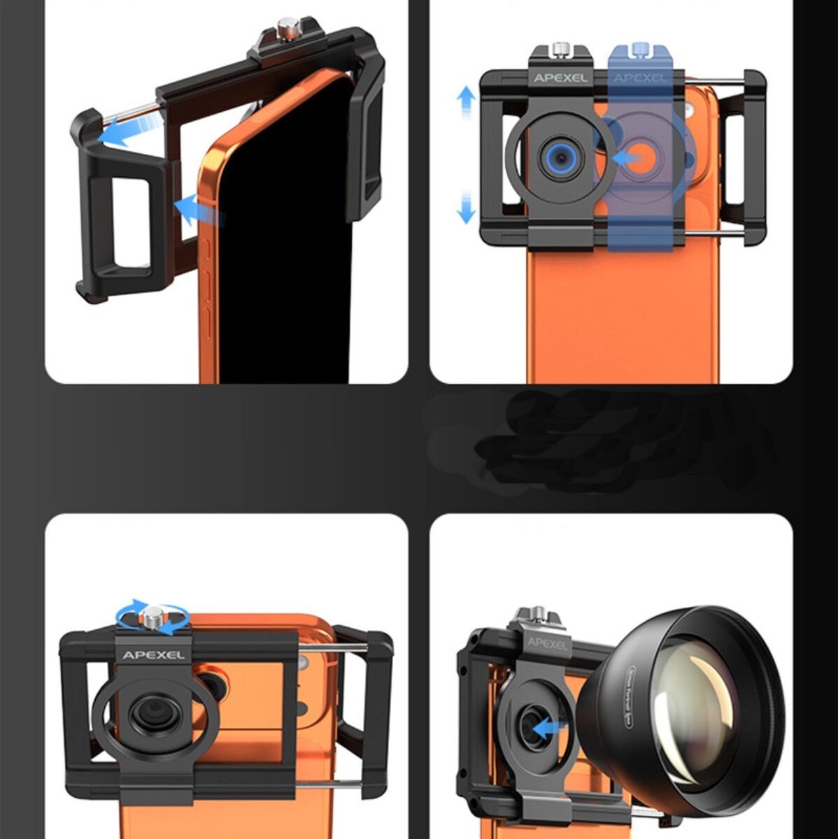 INF Smartphone-Porträtlinse mit 50 mm Brennweite, 2-facher optischer Vergrößerung und natürlichem Bokeh