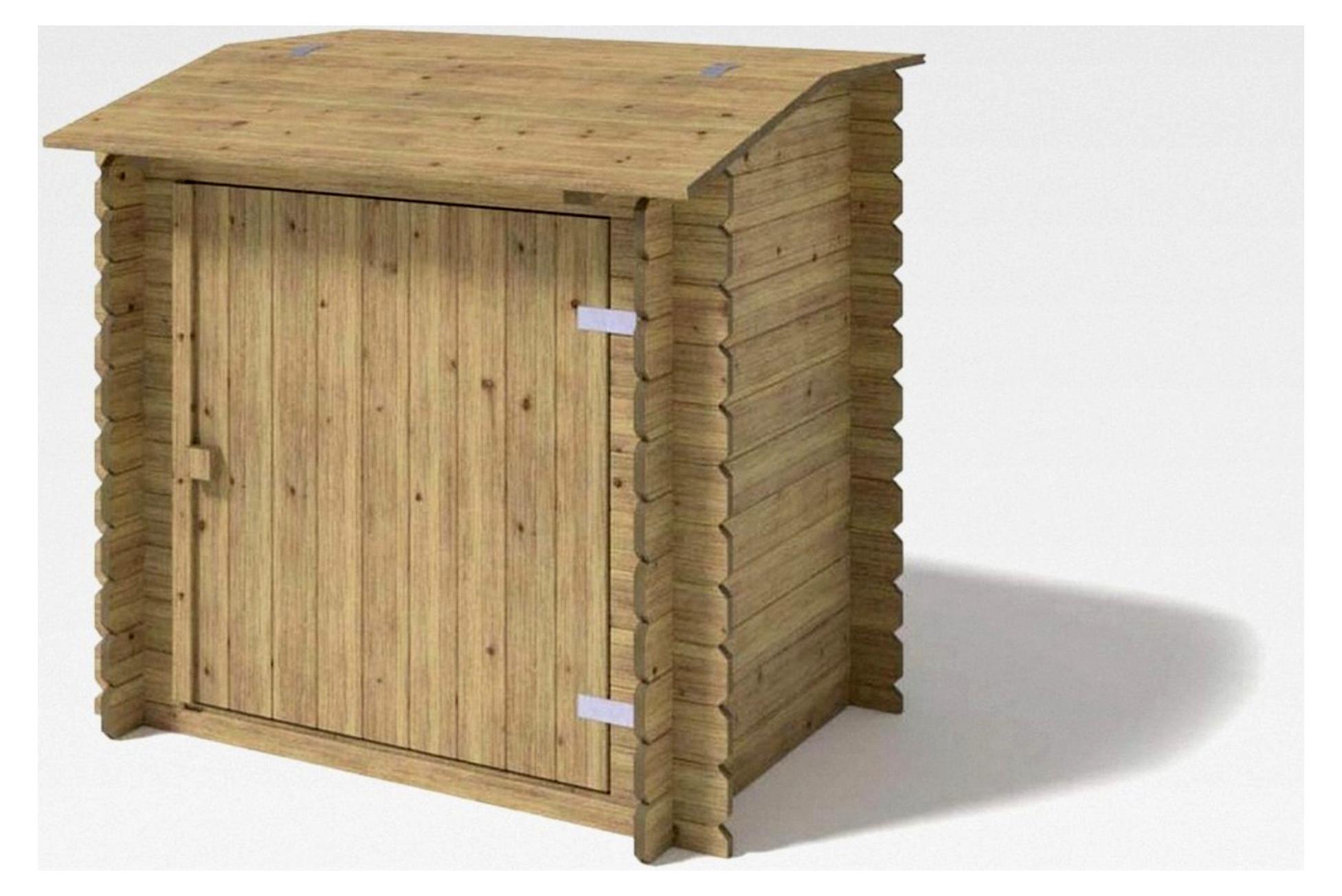 Pumpenhaus aus Holz 1,15 m Gerätehaus Gartenhaus Geräteschuppen Geräteschrank Allzweck Aufbewahrung