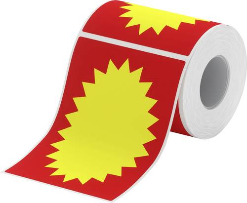 NIIMBOT Etiketten Rolle 107 mm x 0.15 m Rot, Gelb 50 St. 1EA041540033 Universal-Etiketten