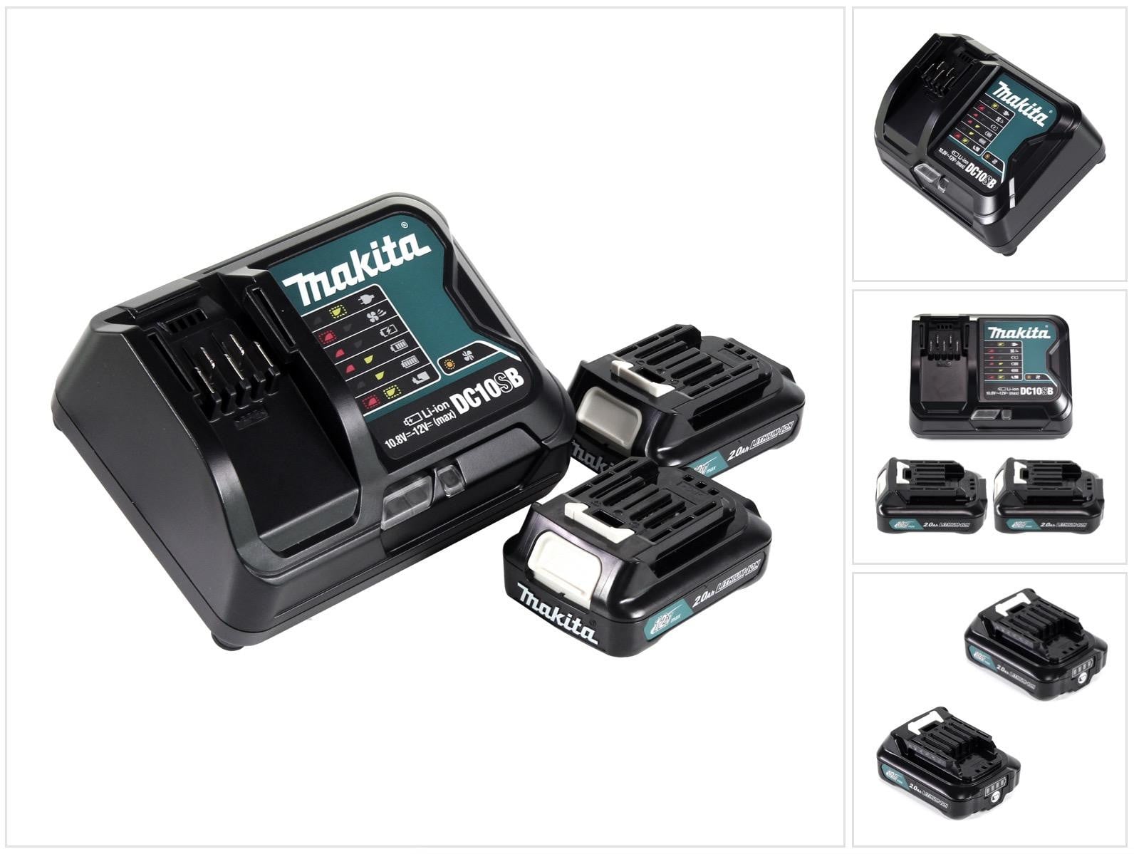 Makita Power Source Kit 12V met 2x BL1021B accu 2,0Ah en DC10SB oplader