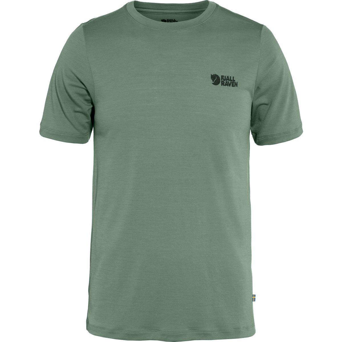 Fjällräven Abisko Wool Logo SS M patina green (614) M F86977-614-M