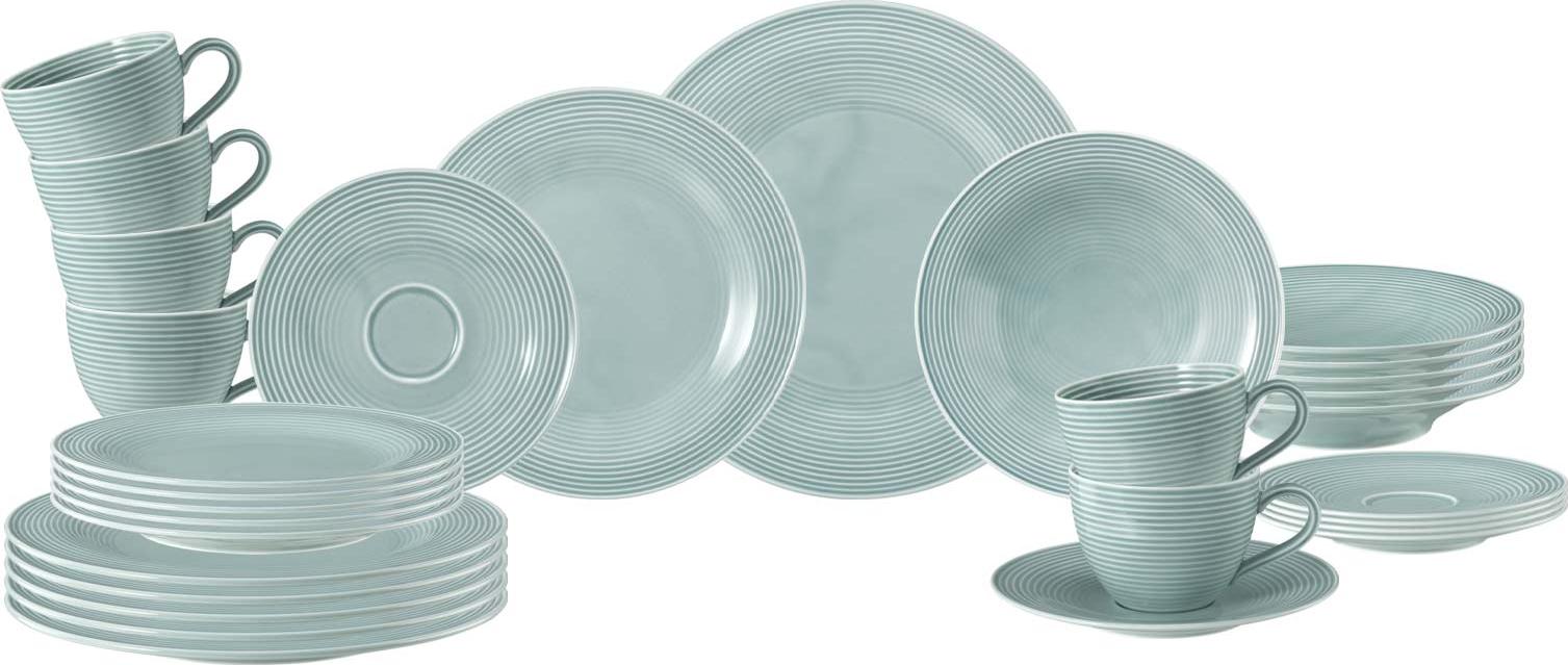 Seltmann Weiden Beat Color Glaze Kombiservice 30-teilig - Arktisblau