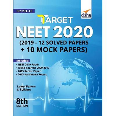 Target NEET 2020 (2019 - 12 Solved Papers + 10 Mock Papers) 8th Edition, Taschenbuch von Disha Experts, Disha Publication, 978-93-89187-10-6