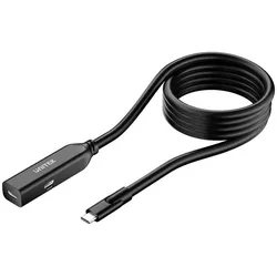 Unitek Kabel Przedłużacz USB-C 10gbps 5m Czarny (5 m, USB 3.2 Gen 2), USB Kabel