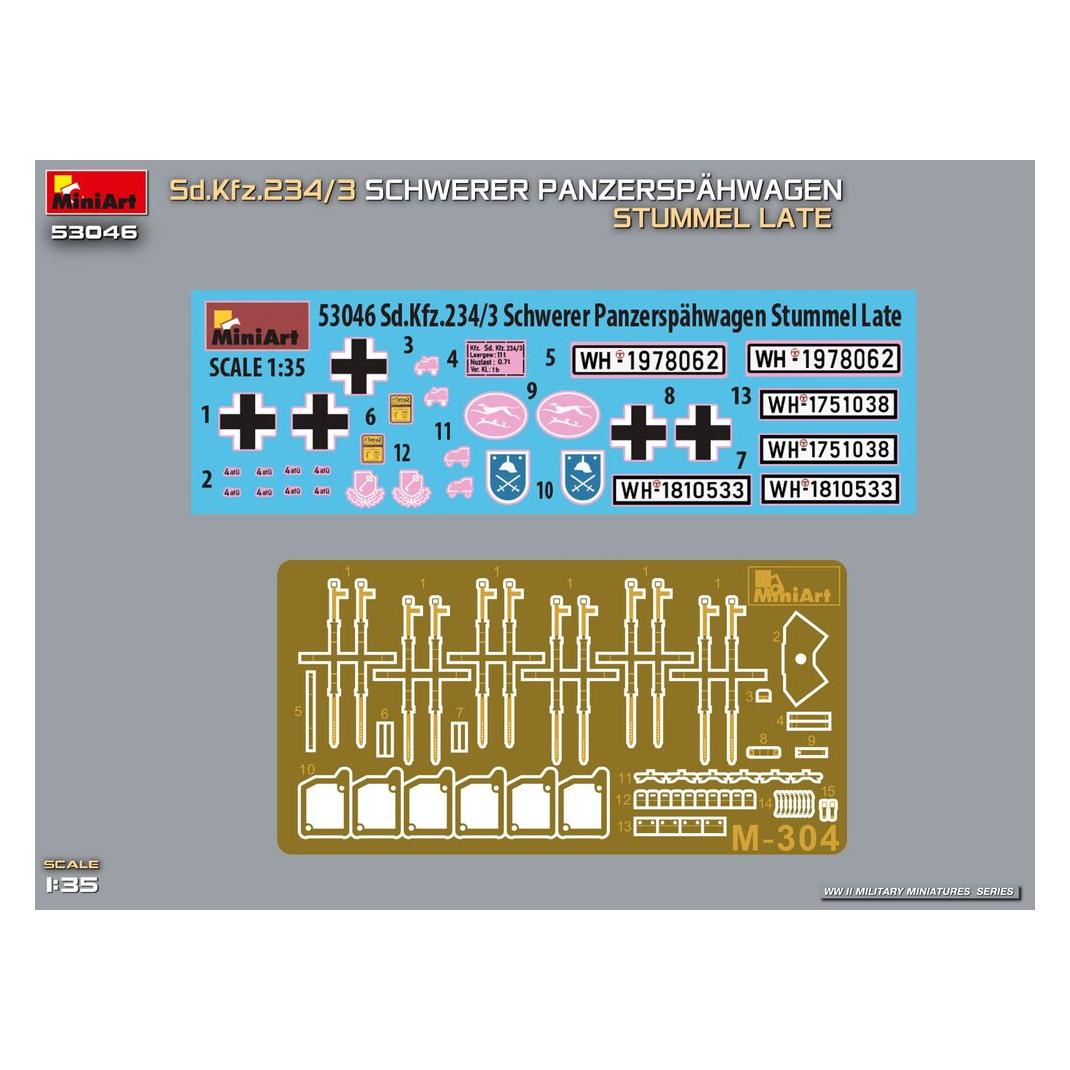 Mini art Sd.Kfz.234/3 Schwerer Panzerspähwagen Stummel Late (53046)