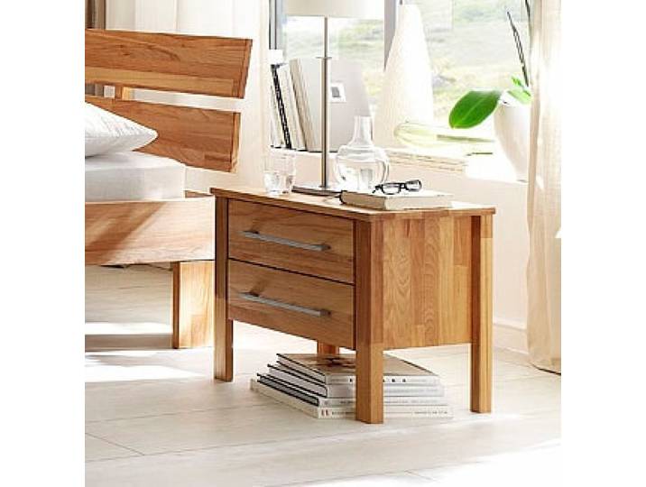 Nachtkonsole HOME AFFAIRE Modesty Nachtkonsole, überzeugt durch sein klares, schlichtes Design , beige (naturfarben), B:45cm H:45cm T:35cm, Massivholz, Sideboards, Nachtkonsole, Massivholz, Skandinavisches Design, Robust, stabil, FSC zertifiziert