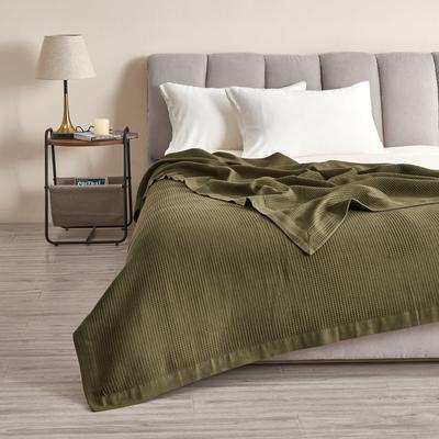 Linery & Co. Luxurious 100% Cotton Soft Waffle Weave Knit Blanket