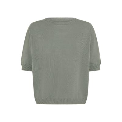 Strickpullover SORBET "SORBET Strickpullover SBXTIKKA", Damen, grün (dusty olive), Pullover Strickpullover