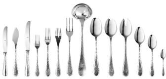 Mepra Epoque Flatware Set (Configuration P) - 113 Pieces - Stainless Steel