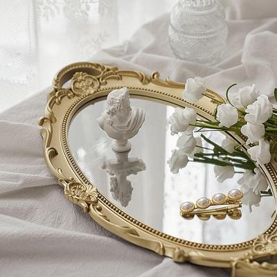 Shop Station Vintage Mirrored Vanity Tray For Jewelry, Perfume & Cosmetics Vintage Mirrored Vanity Tray For Jewelry, Perfume & Cosmetics