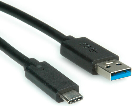 roline 11.02.9011 Cavo Adattatore Da Usb A Usb Type-C Lunghezza 1 Mt Colore Nero - 11.02.9011