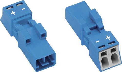 WAGO 890-1112 Netz-Steckverbinder WINSTA MINI Stecker, gerade Gesamtpolzahl: 2 16A Blau 1St.