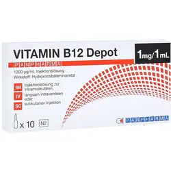 Vitamin B12 Depot PANPHARMA 1000 μg/ml I 10X1 ml
