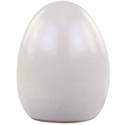Chic Antique Porzellan Osterei, H8 x Ø6,5 cm, hell latte