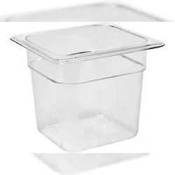 TRIZERATOP Contenedor gastronómico, contenedor de catering de policarbonato GN 1/6 profundidad 150 mm, 176 x 162 mm