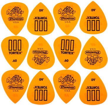 Dunlop Tortex III Riffle 060 Pack Orange