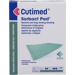 Cutimed Sorbact Pad 7x9 cm 5 ST