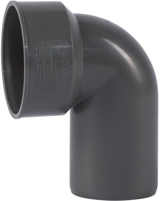 Ostendorf HTsafe HTsafe-Anschlussbogen 172950 DN/OD 50x50, an Metall- und Kunststoff