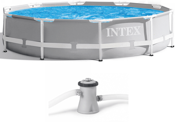 Intex Prisma Frame 26702NP - Ø305x76 cm - Piscine Ronde + Épurateur à cartouche