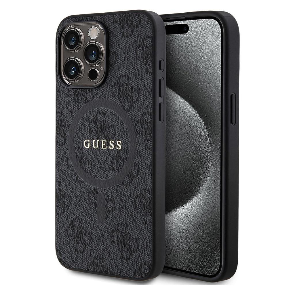 Guess Hardcase leather (Apple iPhone 15 Pro Max) (GUHMP15XG4GFRK)