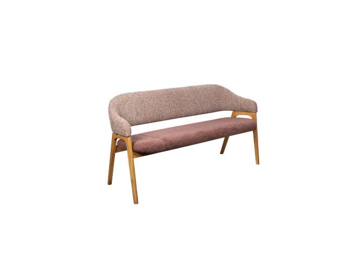 Linea Natura Sitzbank, Rot, Holz, Eiche, massiv, 168x84x56 cm, Esszimmer, Bänke, Sitzbänke
