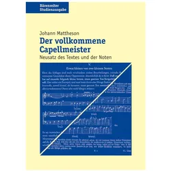 Der vollkommene Capellmeister, Fachbücher von Johann Mattheson, Friederike Ramm