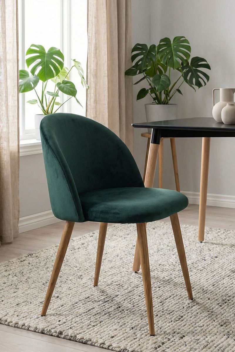 RegalosMiguel Silla Vint Terciopelo - Verde